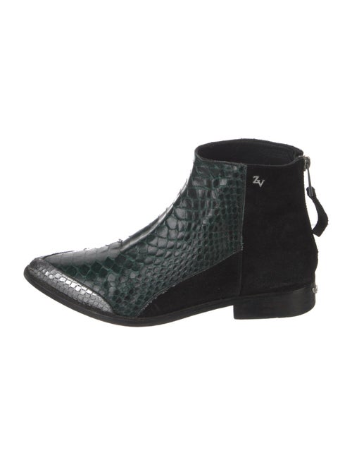 Zadig & Voltaire Embossed Leather Boots
