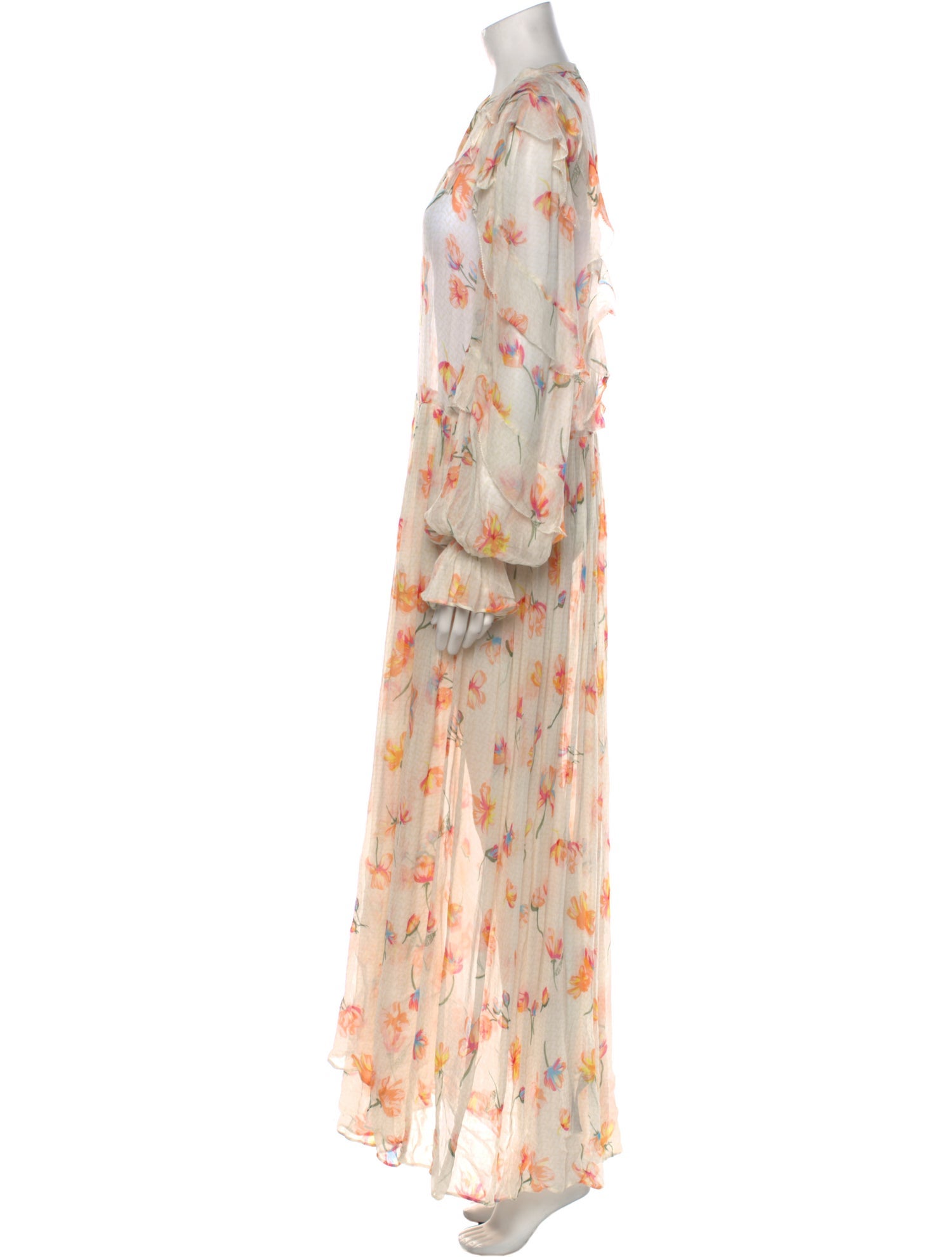 Zadig & Voltaire Floral Print Long Dress