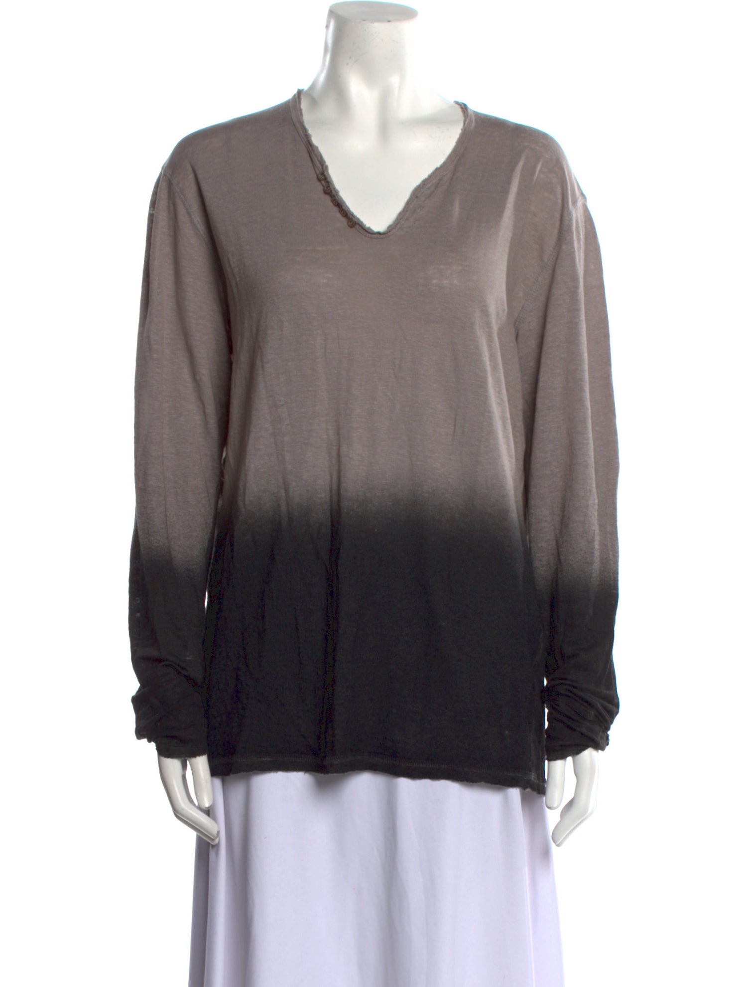 Zadig & Voltaire Linen V-Neck T-Shirt