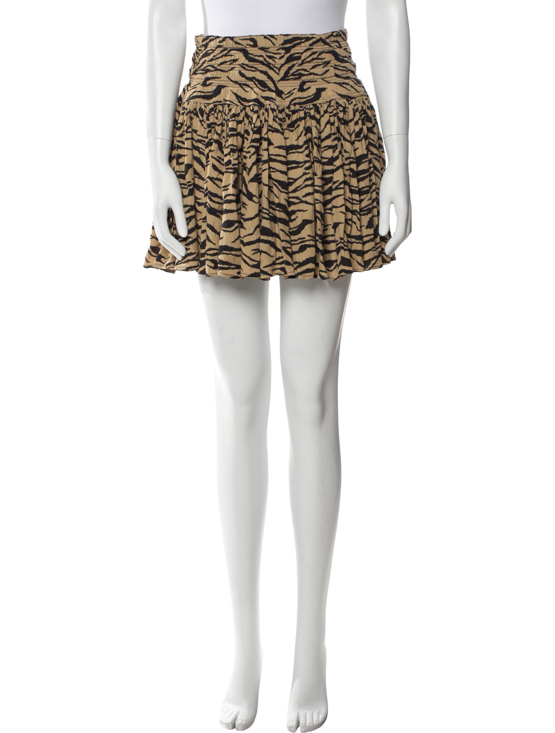 Zadig & Voltaire Animal Print Mini Skirt