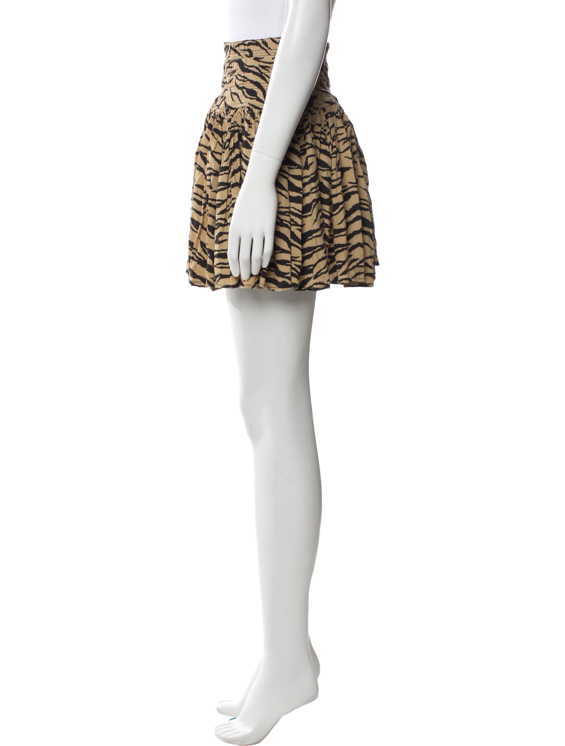 Zadig & Voltaire Animal Print Mini Skirt