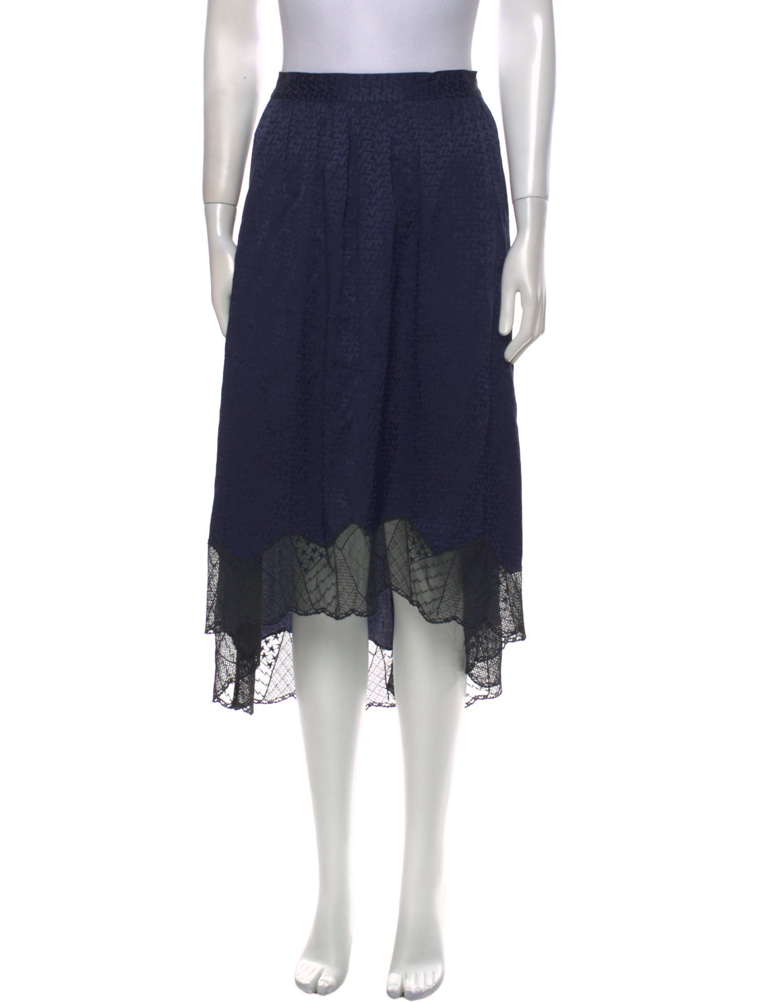 Zadig & Voltaire Silk Midi Length Skirt