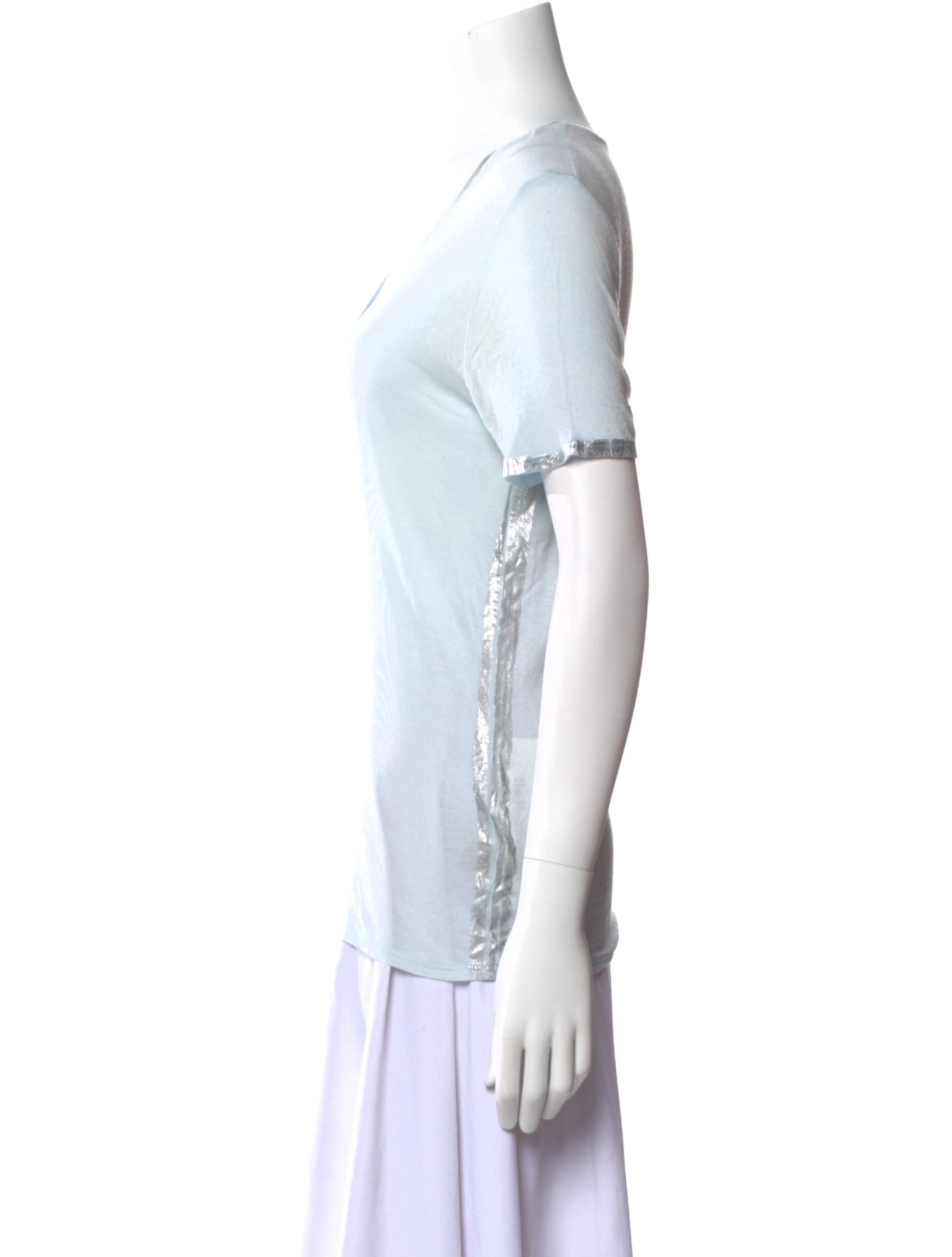 Zadig & Voltaire Scoop Neck Short Sleeve T-Shirt