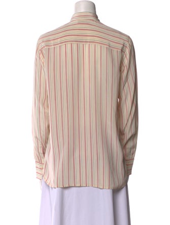 Zadig & Voltaire Silk Striped Button-Up Top