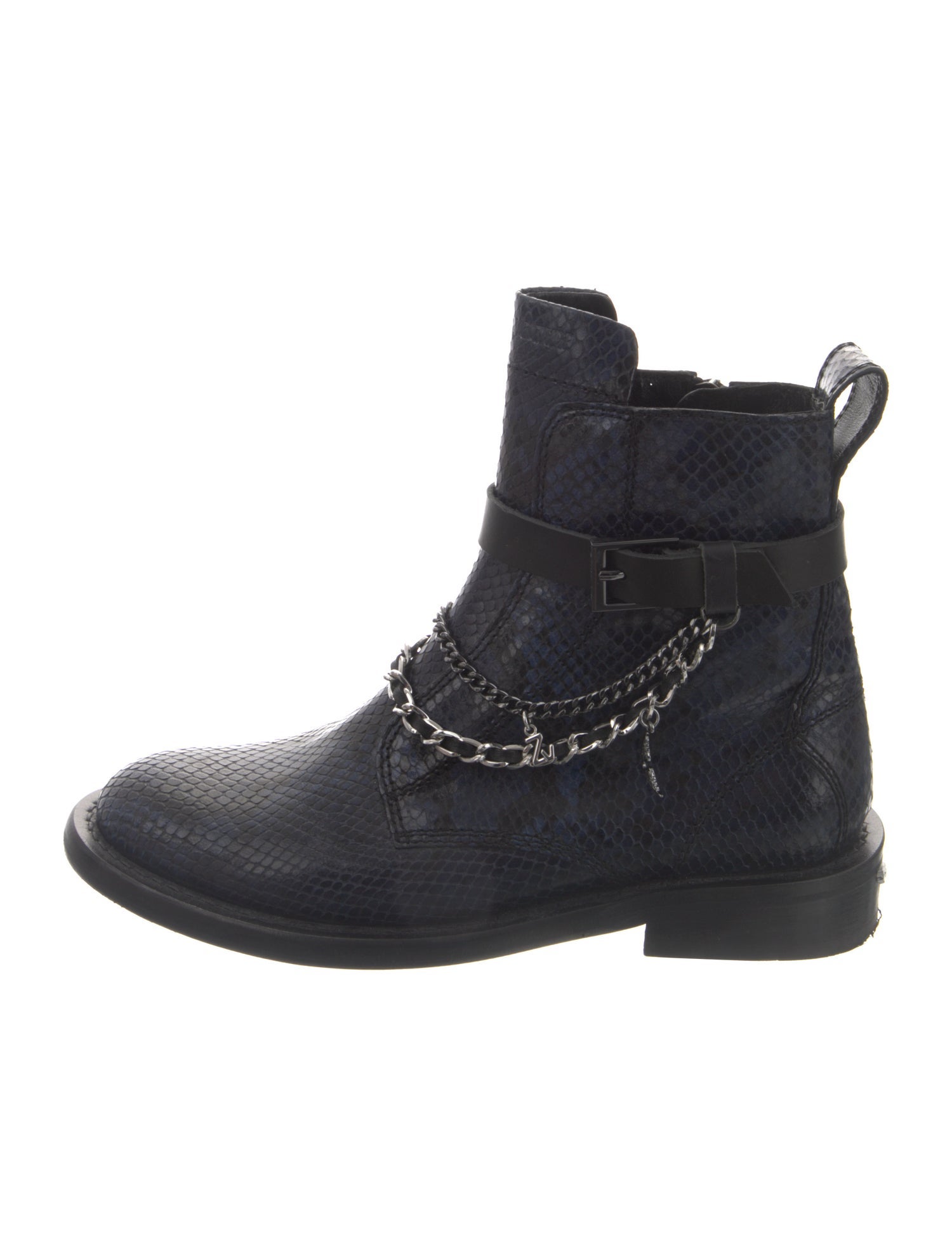 Zadig & Voltaire Leather Combat Boots
