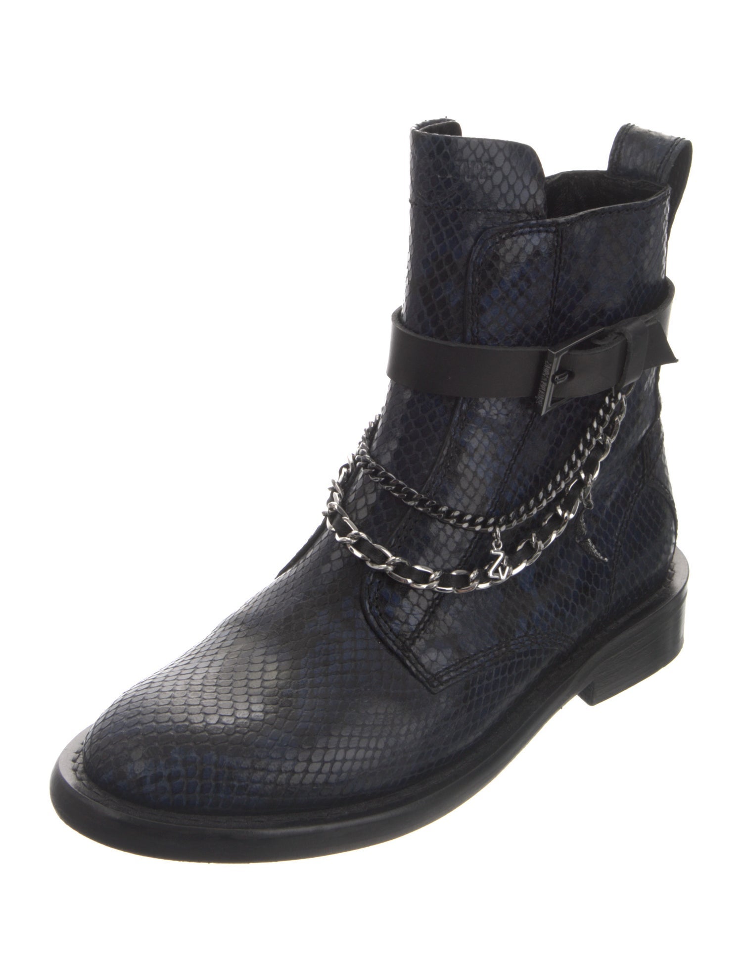 Zadig & Voltaire Leather Combat Boots