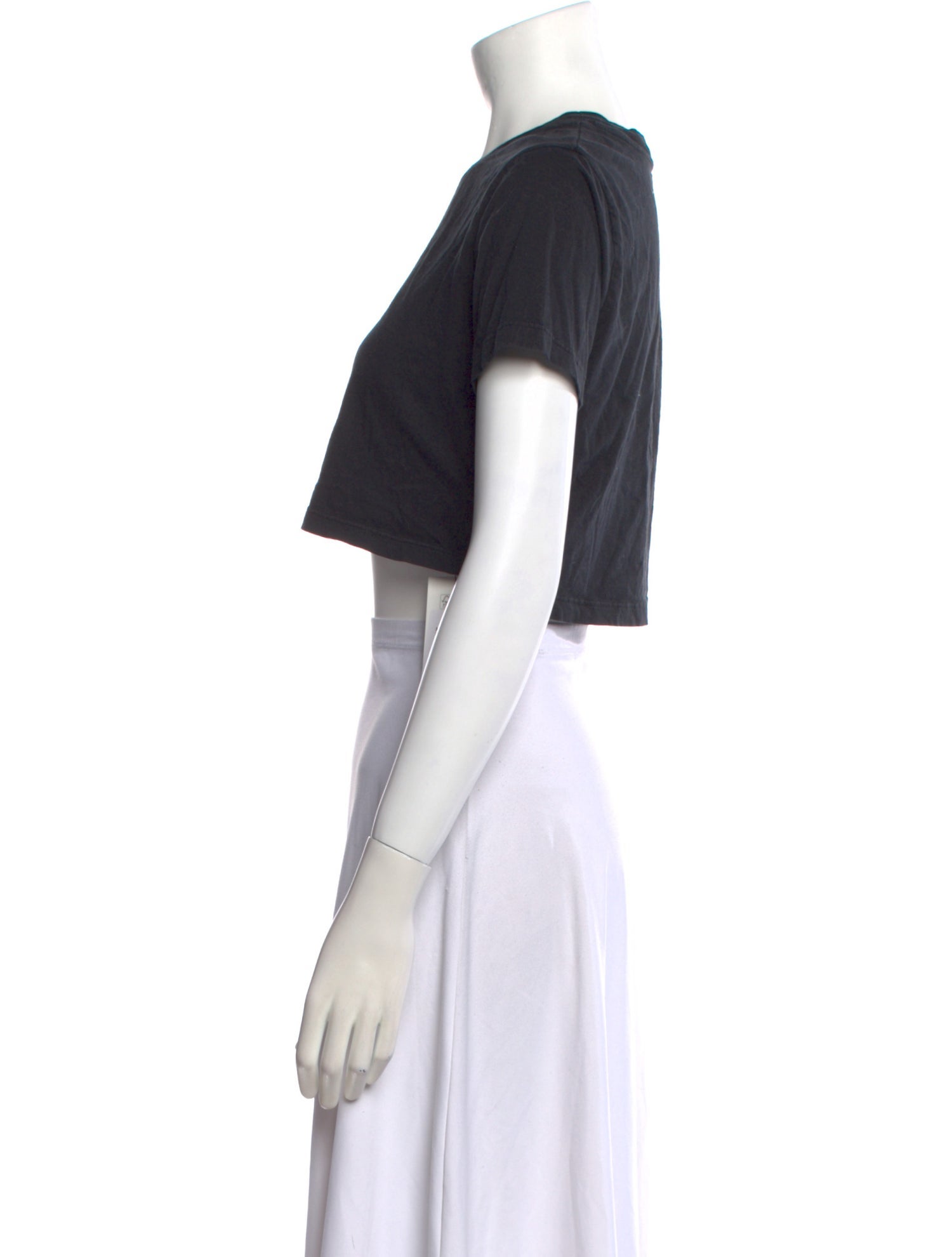 Zadig & Voltaire Graphic Print Crew Neck Crop Top