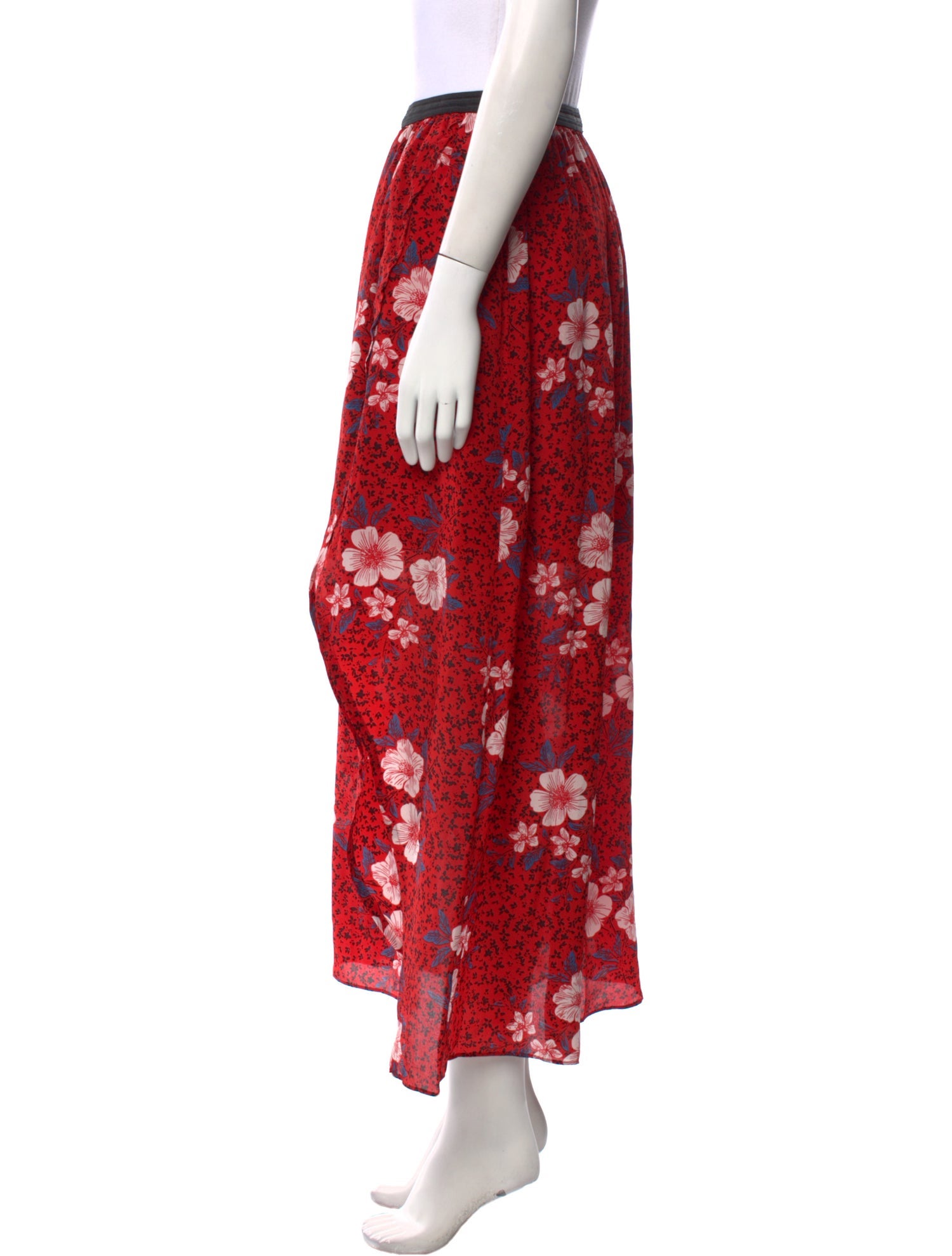 Zadig & Voltaire Silk Midi Length Skirt