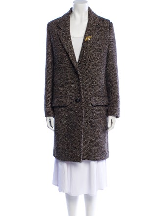 Zadig & Voltaire Wool Tweed Pattern Coat