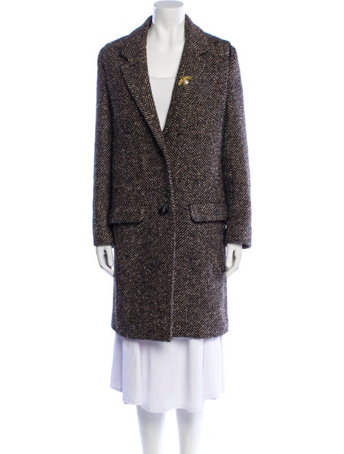Zadig & Voltaire Wool Tweed Pattern Coat