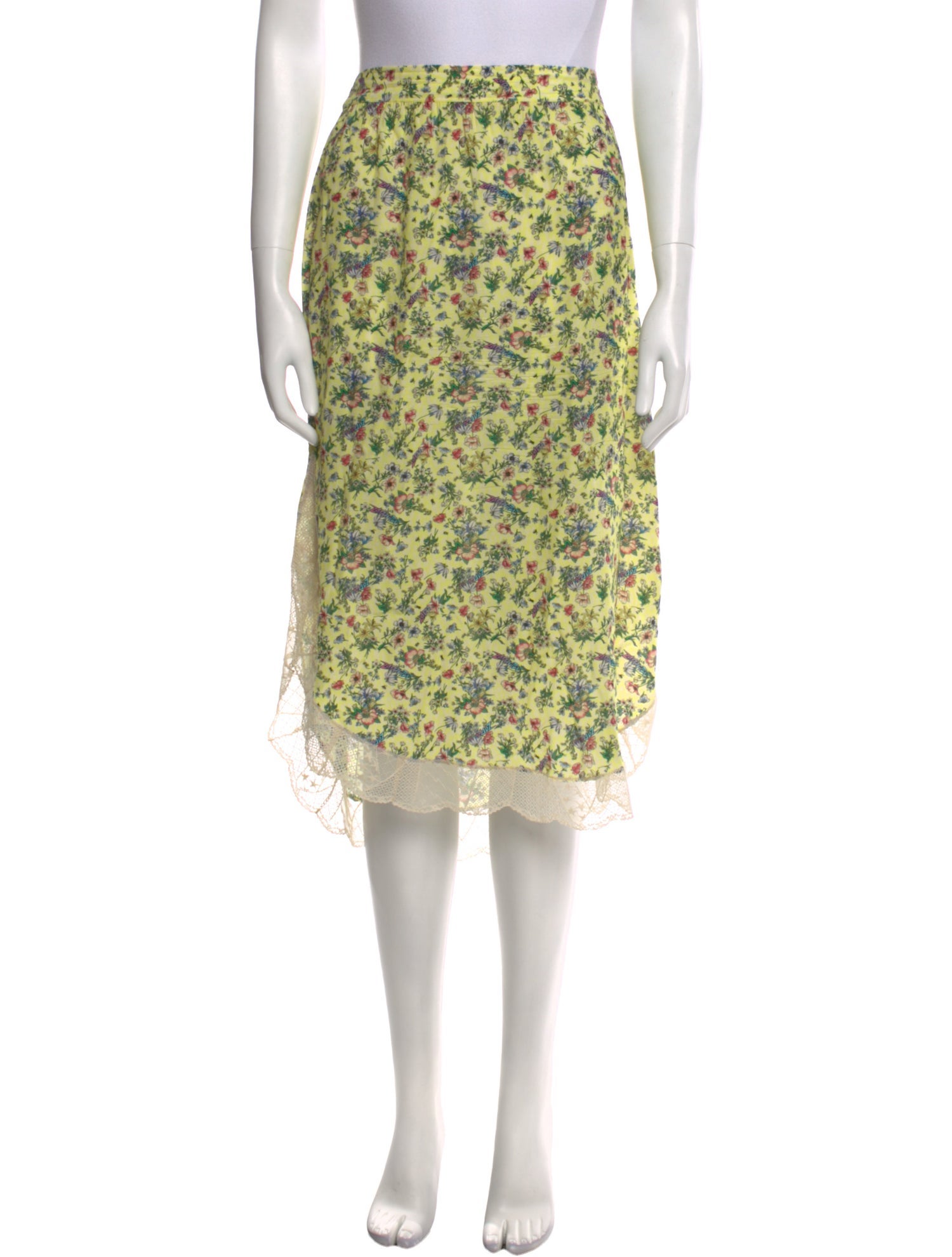 Zadig & Voltaire Floral Print Knee-Length Skirt