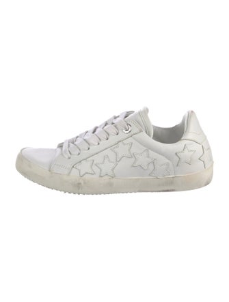 Zadig & Voltaire Leather Printed Sneakers