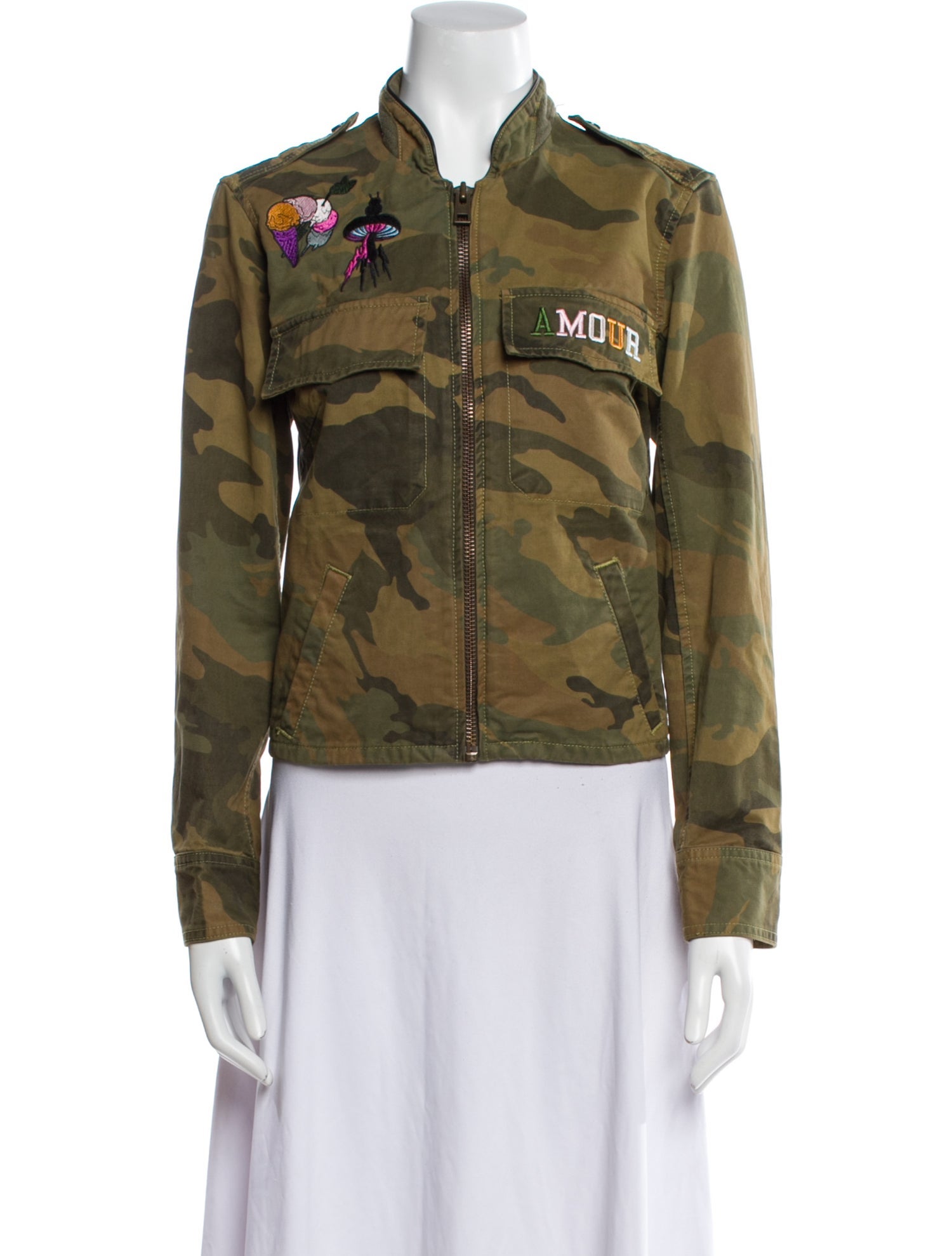 Zadig & Voltaire Camouflage Print Utility Jacket