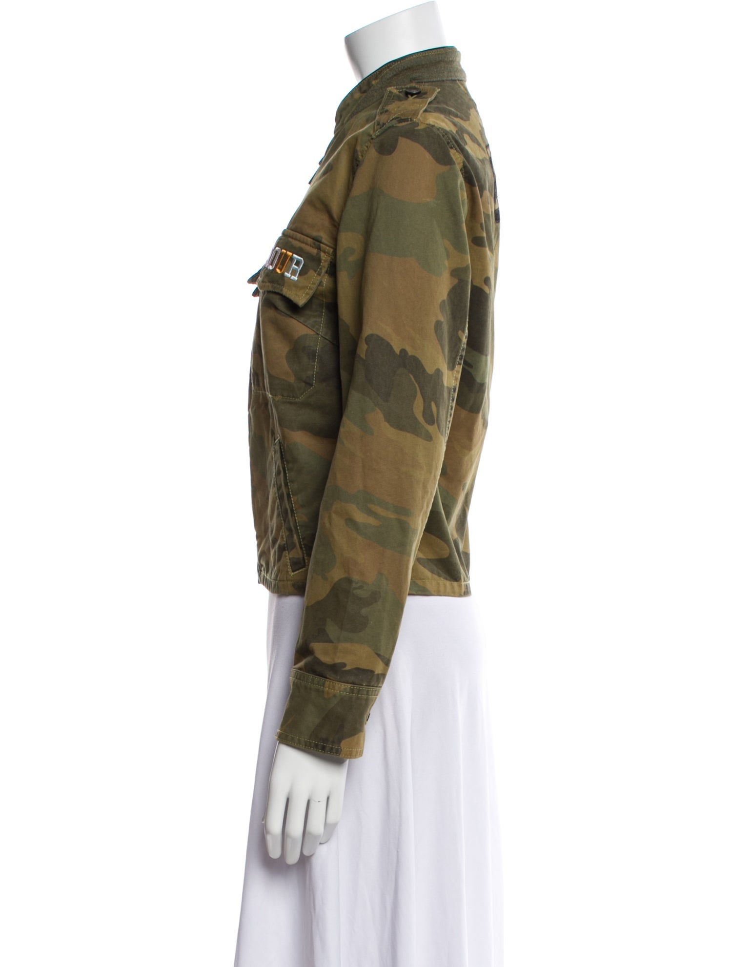 Zadig & Voltaire Camouflage Print Utility Jacket