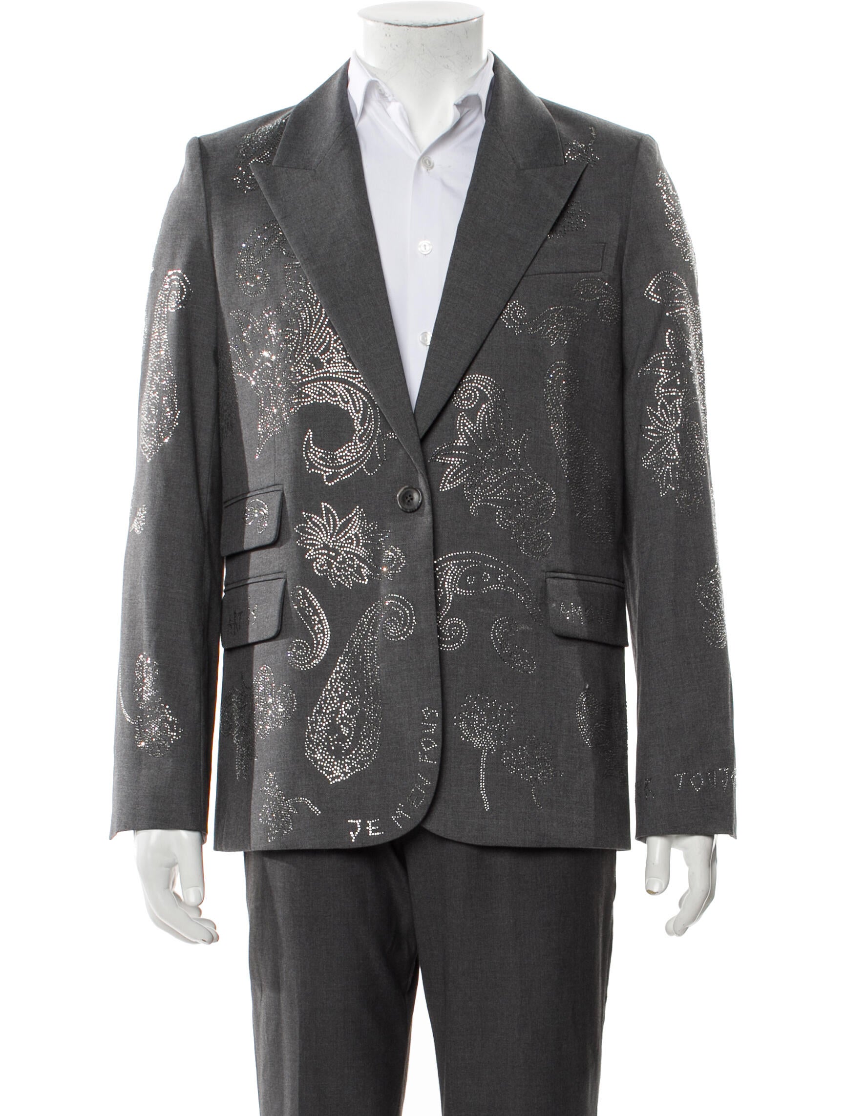 Zadig & Voltaire Crystal Embellishments Blazer