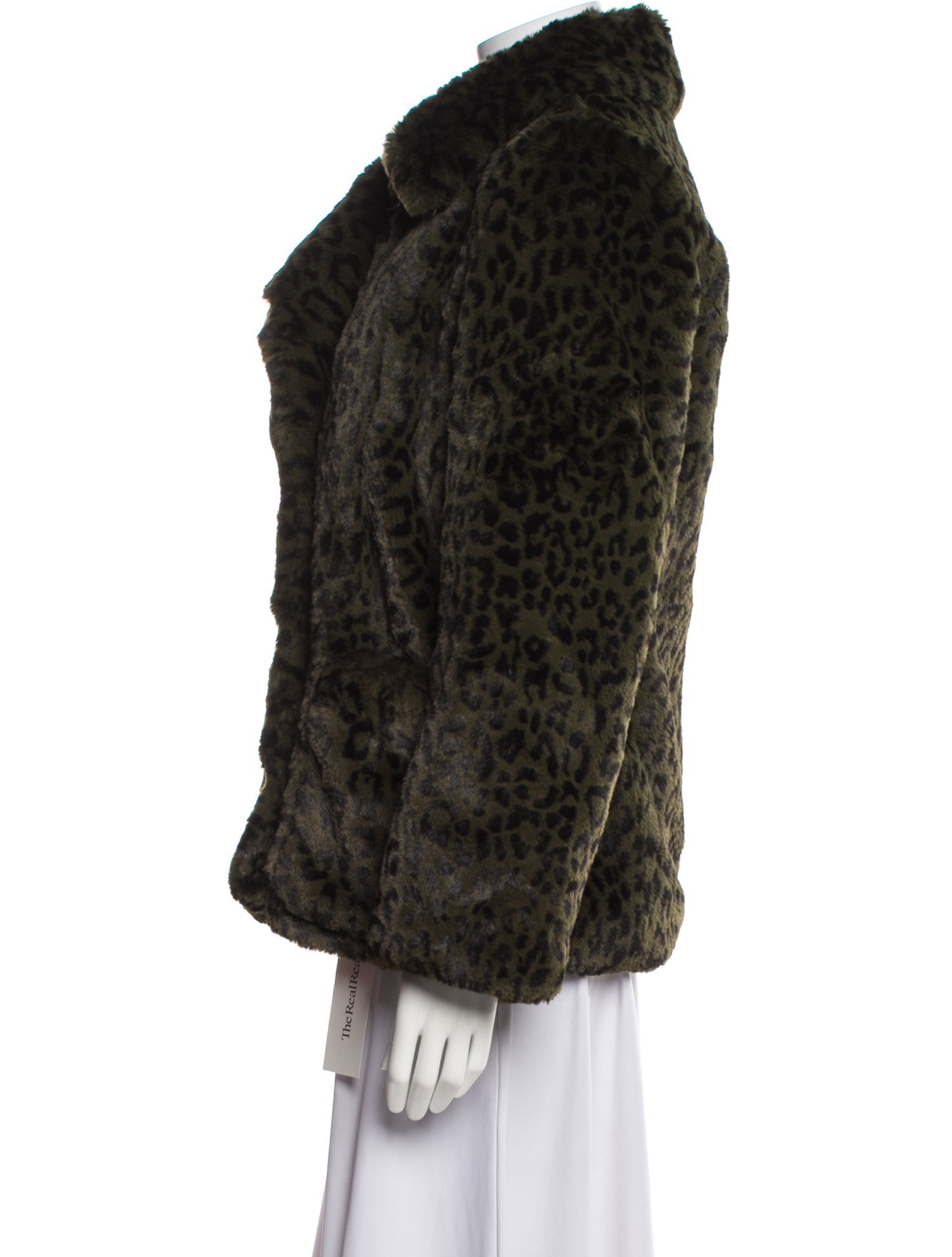 Zadig & Voltaire Animal Print Faux Fur Jacket