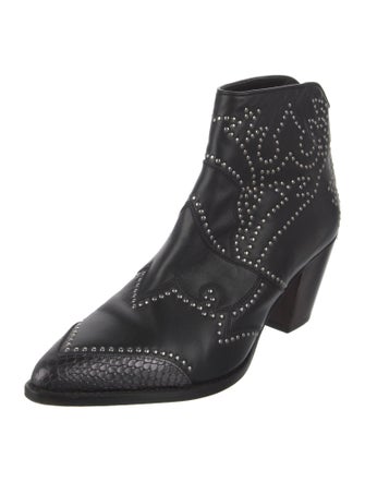 Zadig & Voltaire Leather Patterned Western Boots