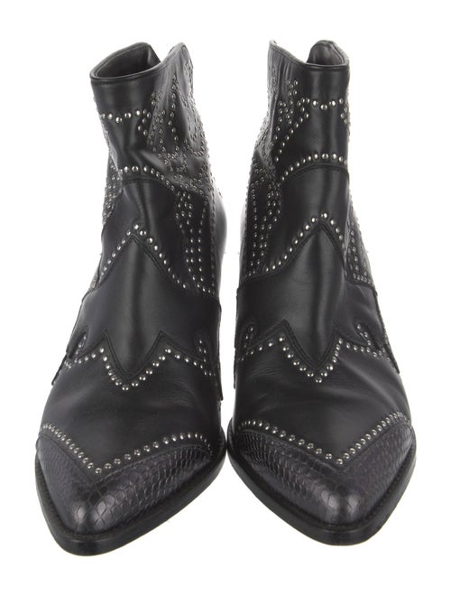 Zadig & Voltaire Leather Patterned Western Boots
