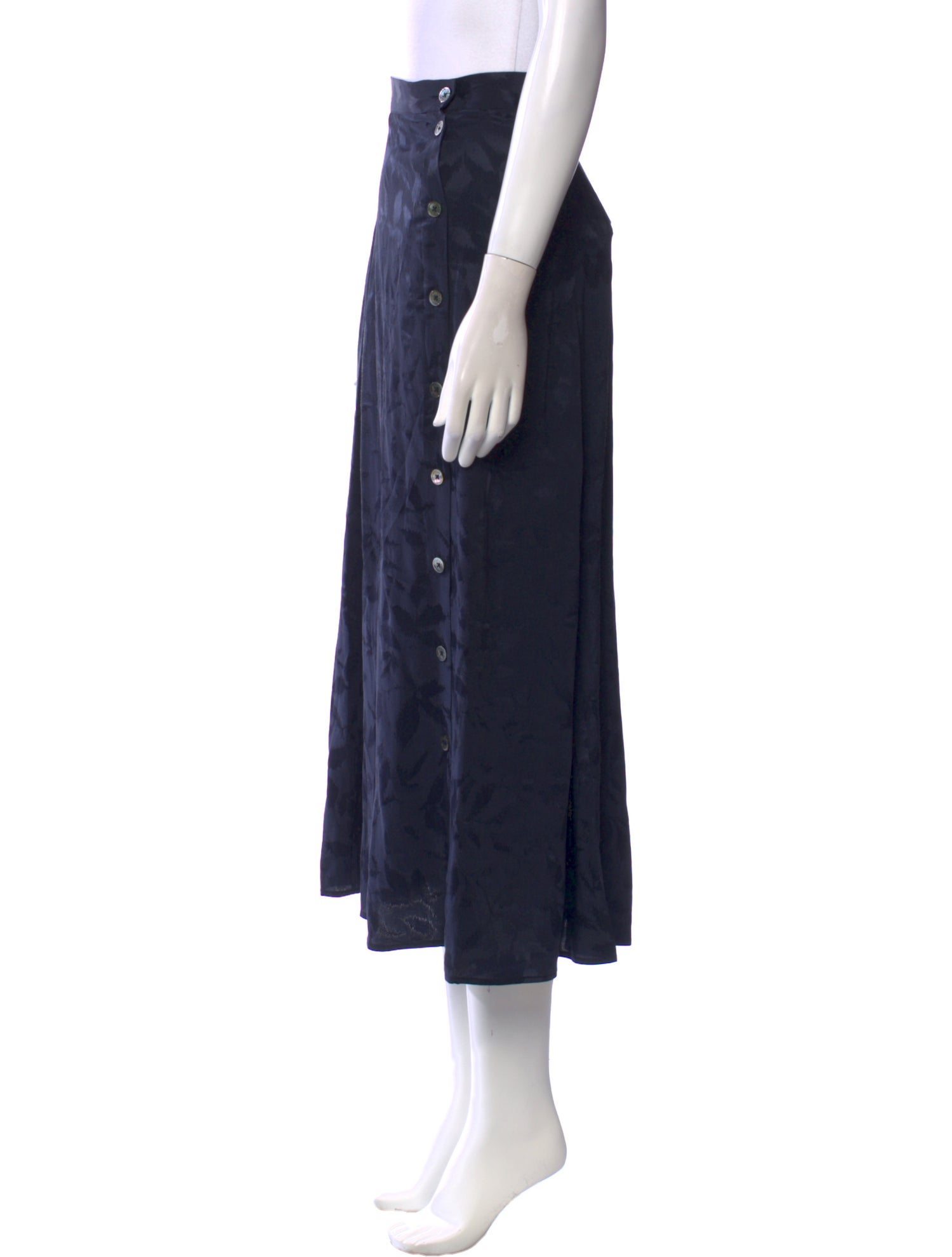 Zadig & Voltaire Silk Midi Length Skirt