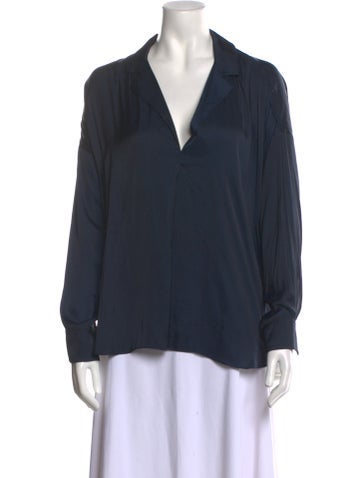 Zadig & Voltaire Tops V-Neck Long Sleeve Blouse L