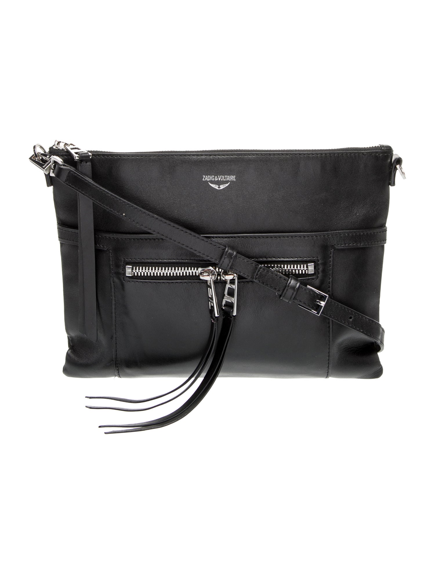 Zadig & Voltaire Leather Messenger Bag