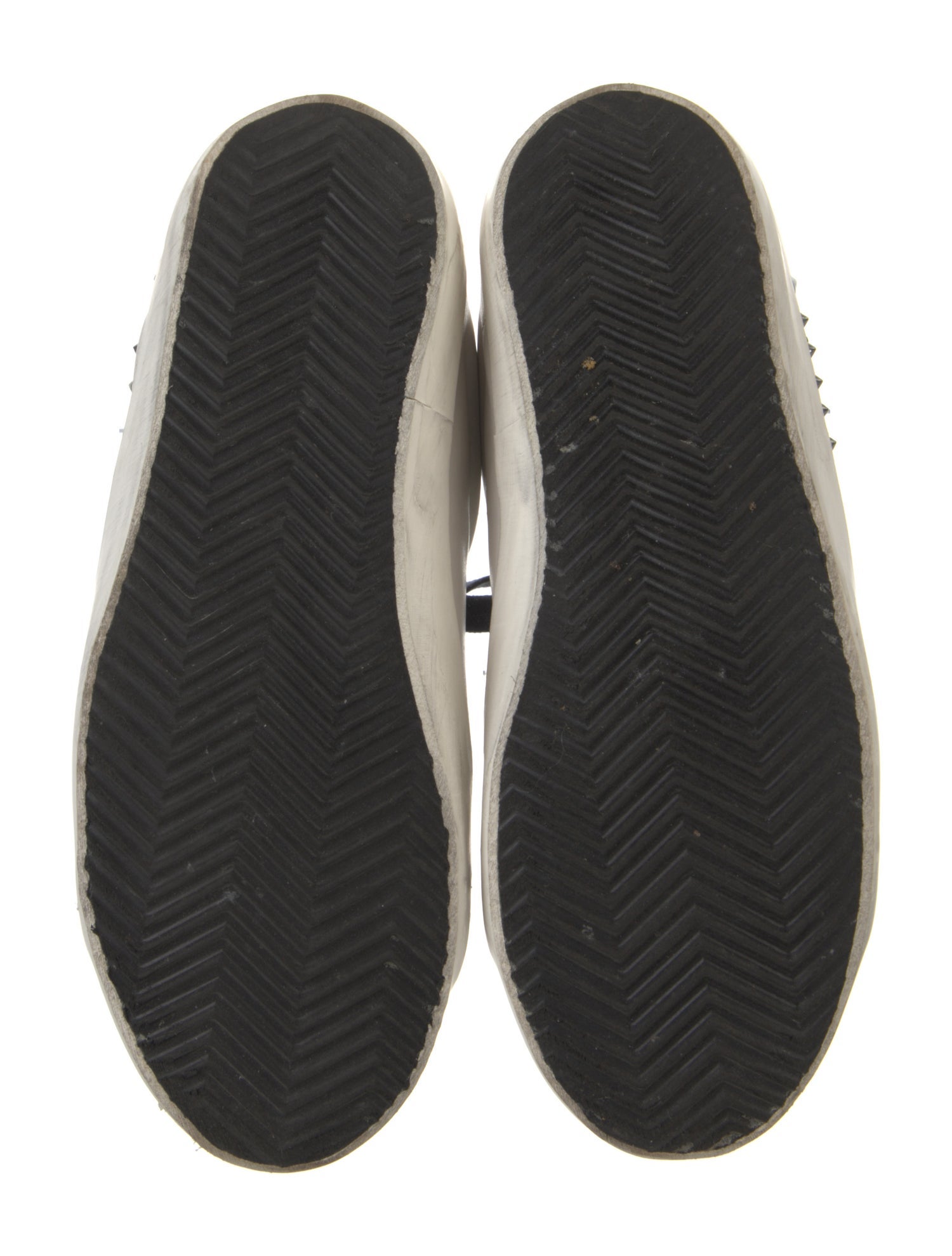 Zadig & Voltaire Spike Accents Leather Sneakers