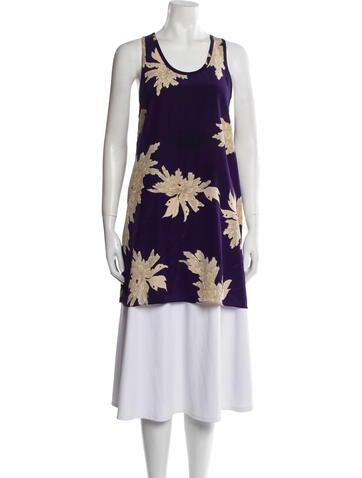 Zadig & Voltaire Tops Silk Floral Print Tunic S