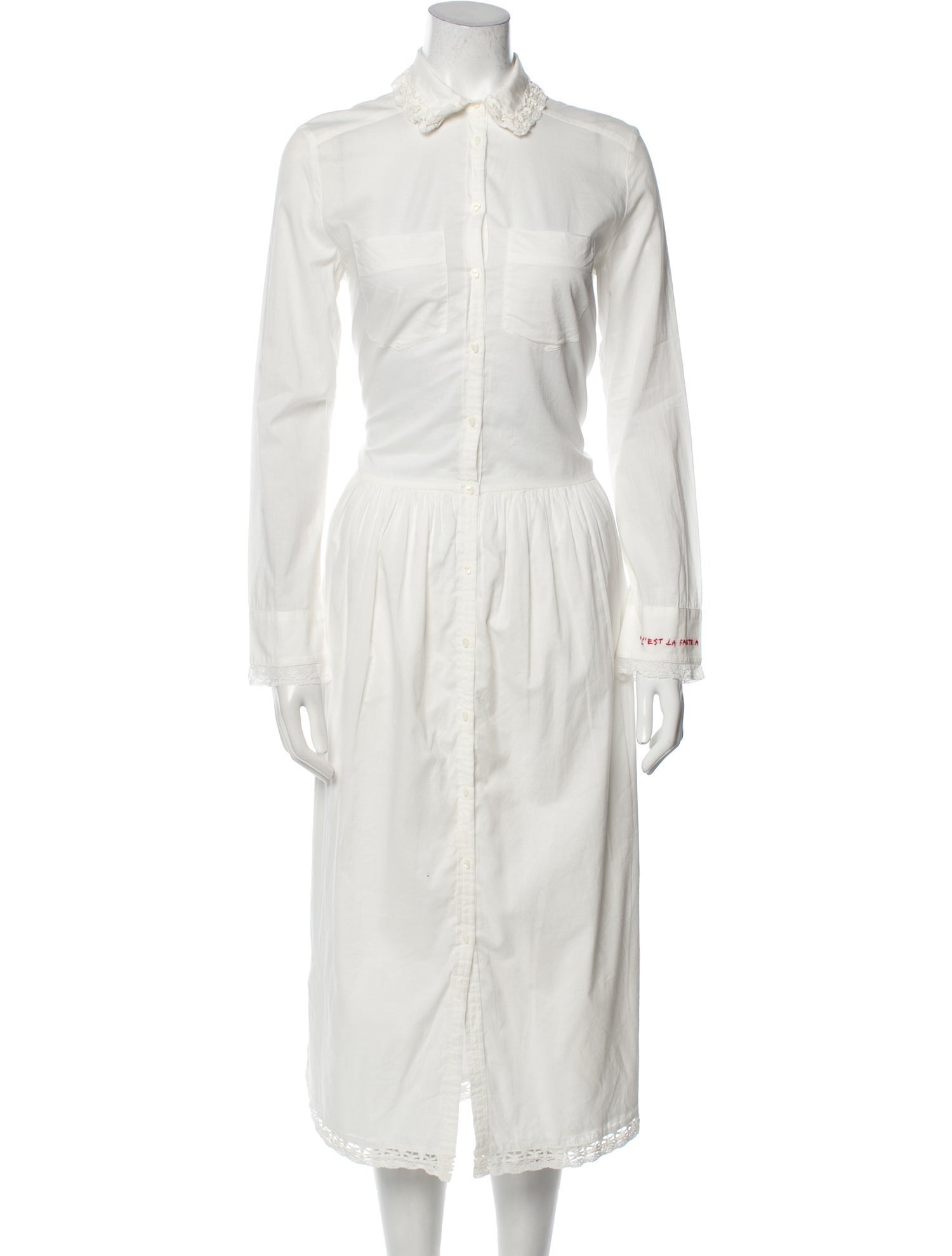 Zadig & Voltaire Mock Neck Midi Length Dress