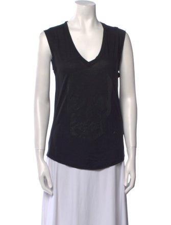 Zadig & Voltaire V-Neck Sleeveless Top
