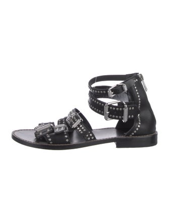Zadig & Voltaire Leather Printed Gladiator Sandals