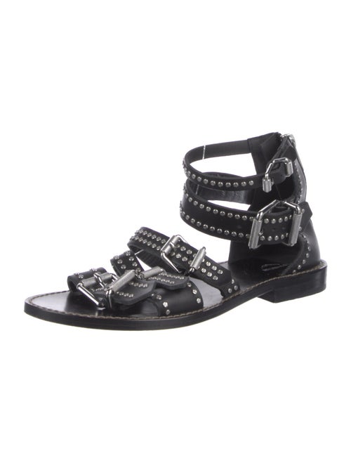 Zadig & Voltaire Leather Printed Gladiator Sandals