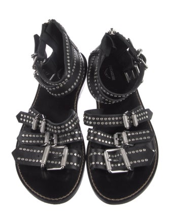 Zadig & Voltaire Leather Printed Gladiator Sandals