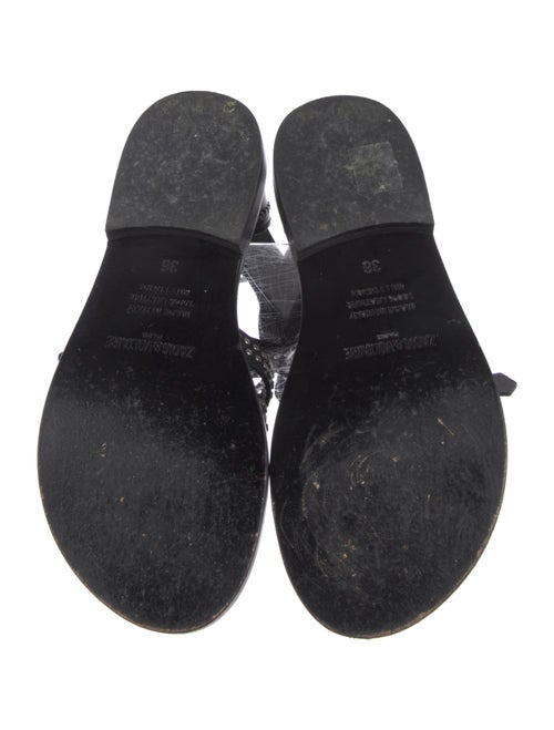 Zadig & Voltaire Leather Printed Gladiator Sandals