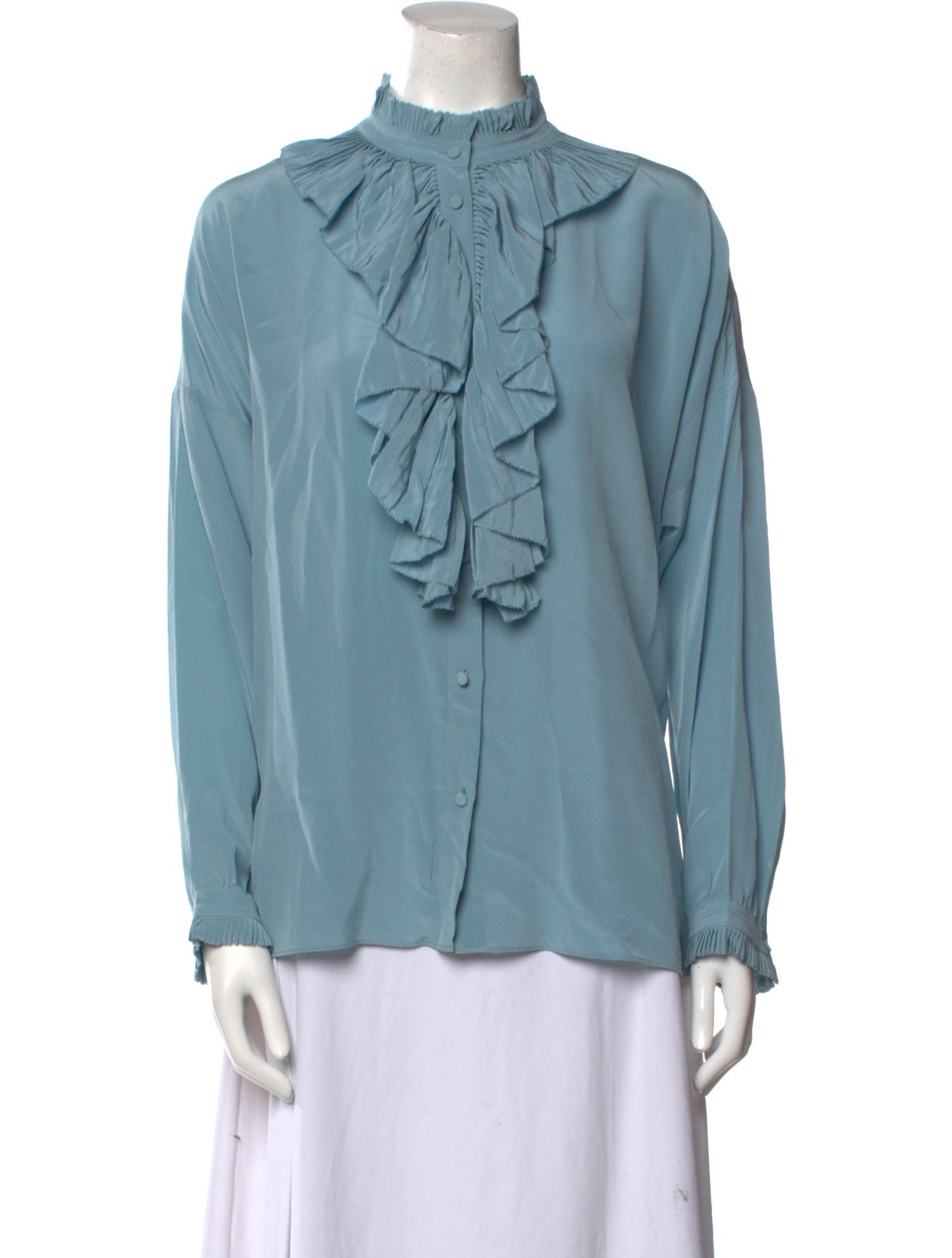 Zadig & Voltaire Silk Mock Neck Blouse