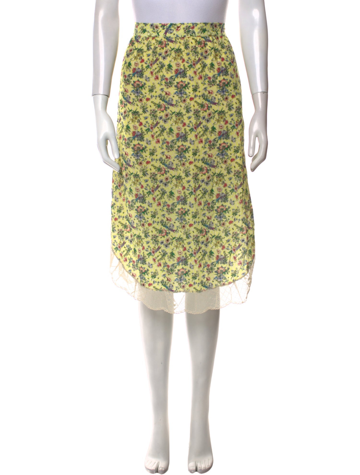 Zadig & Voltaire Floral Print Knee-Length Skirt