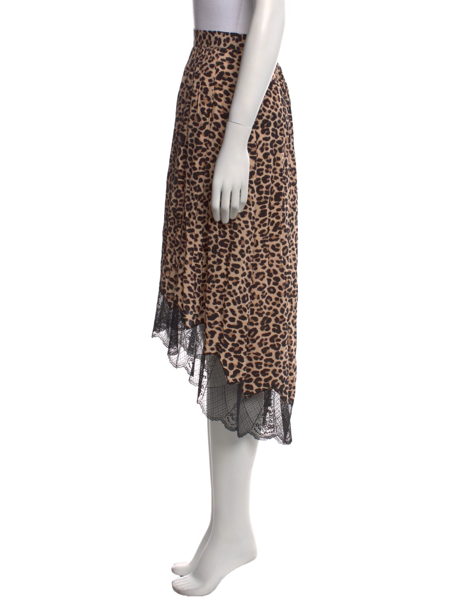 Zadig & Voltaire Animal Print Midi Length Skirt