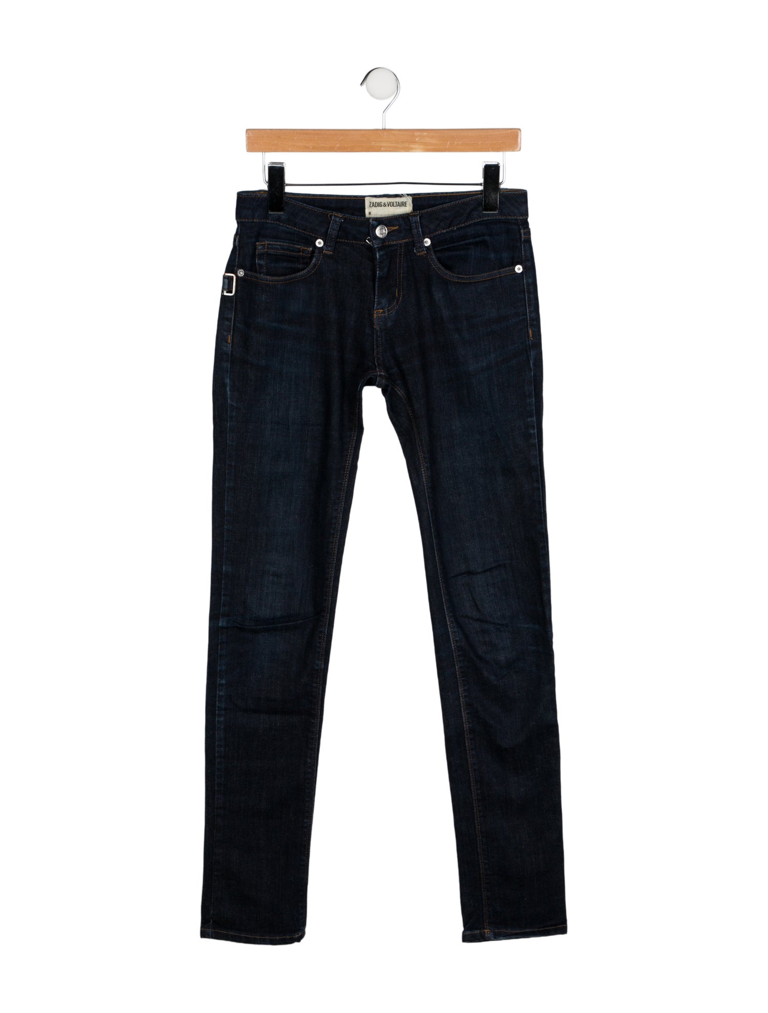 Zadig & Voltaire Mid-Rise Straight Leg Jeans