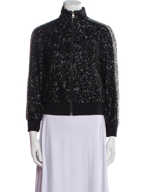 Zadig & Voltaire Sequin Printed Bomber Jacket