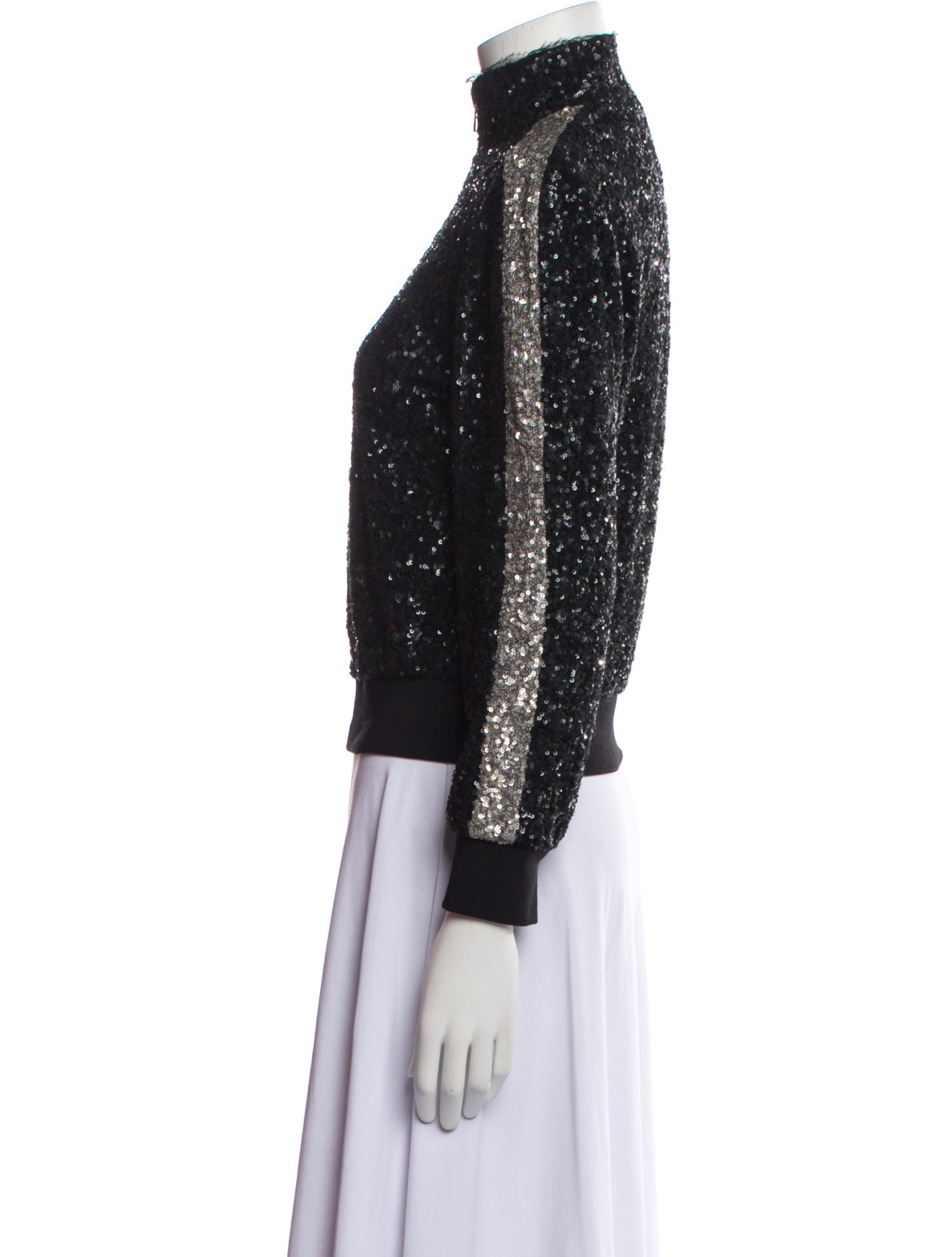 Zadig & Voltaire Sequin Printed Bomber Jacket