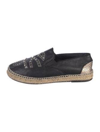Zadig & Voltaire Leather Studded Accents Espadrilles