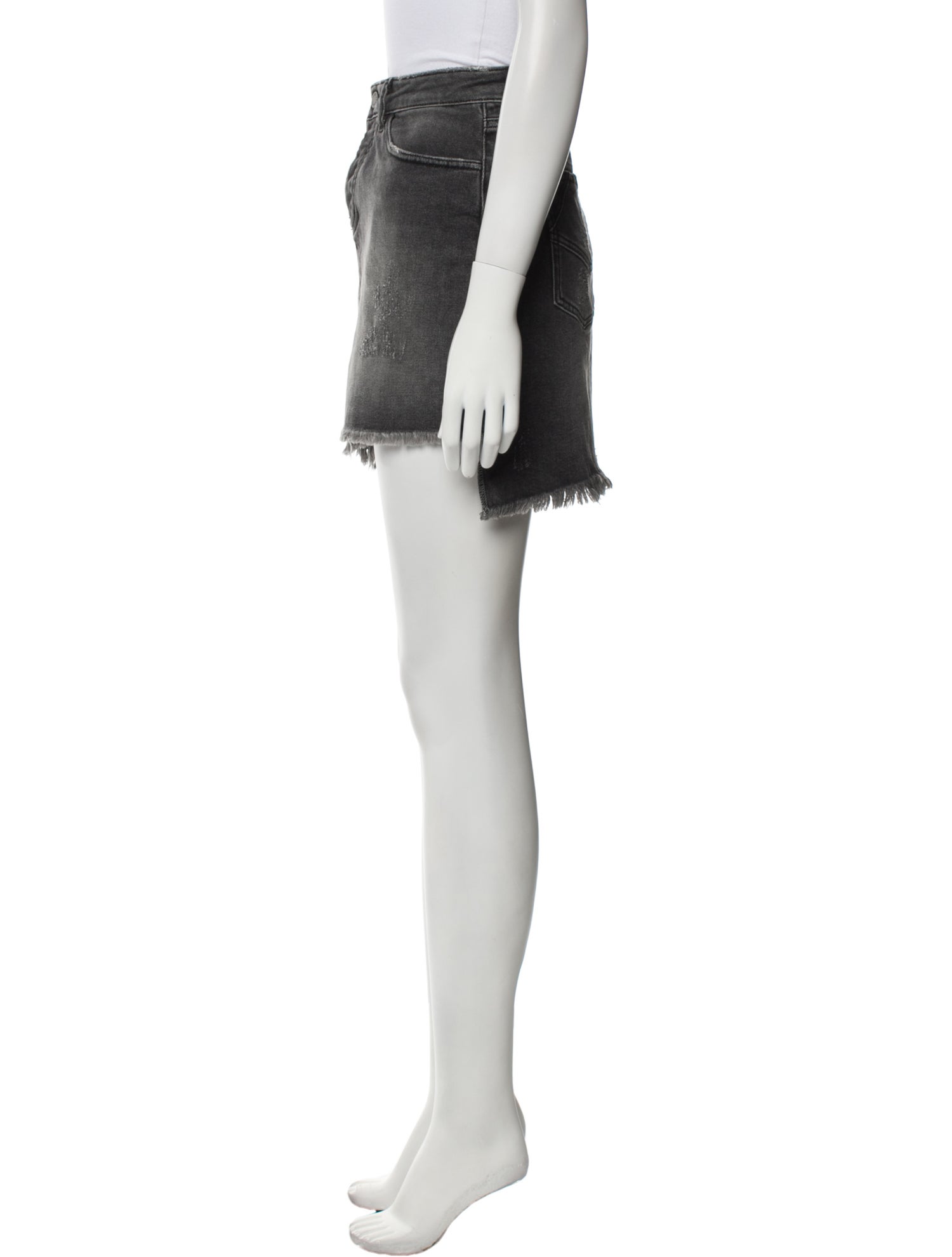 Zadig & Voltaire Distressed Accents Mini Skirt