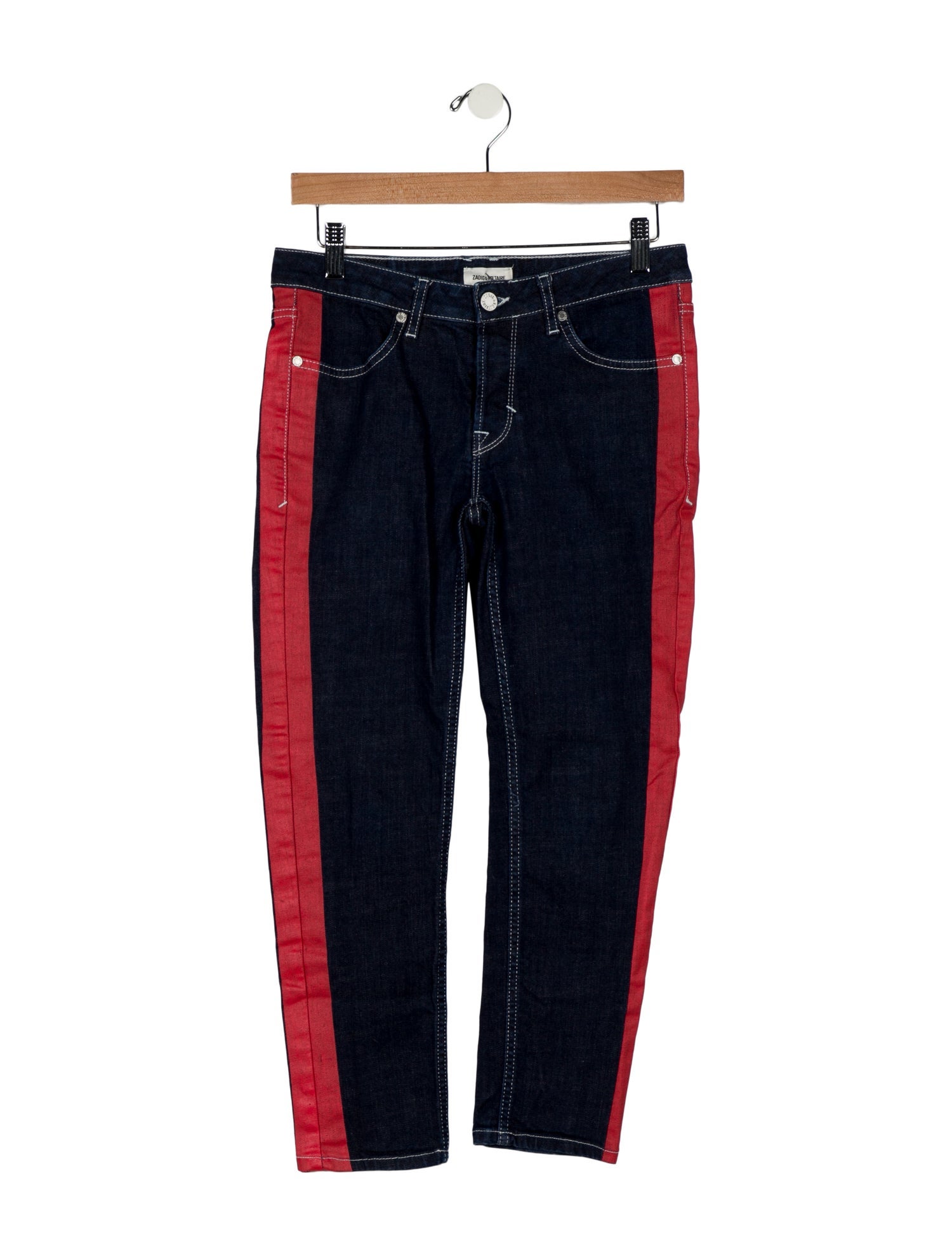 Zadig & Voltaire Mid-Rise Straight Leg Jeans