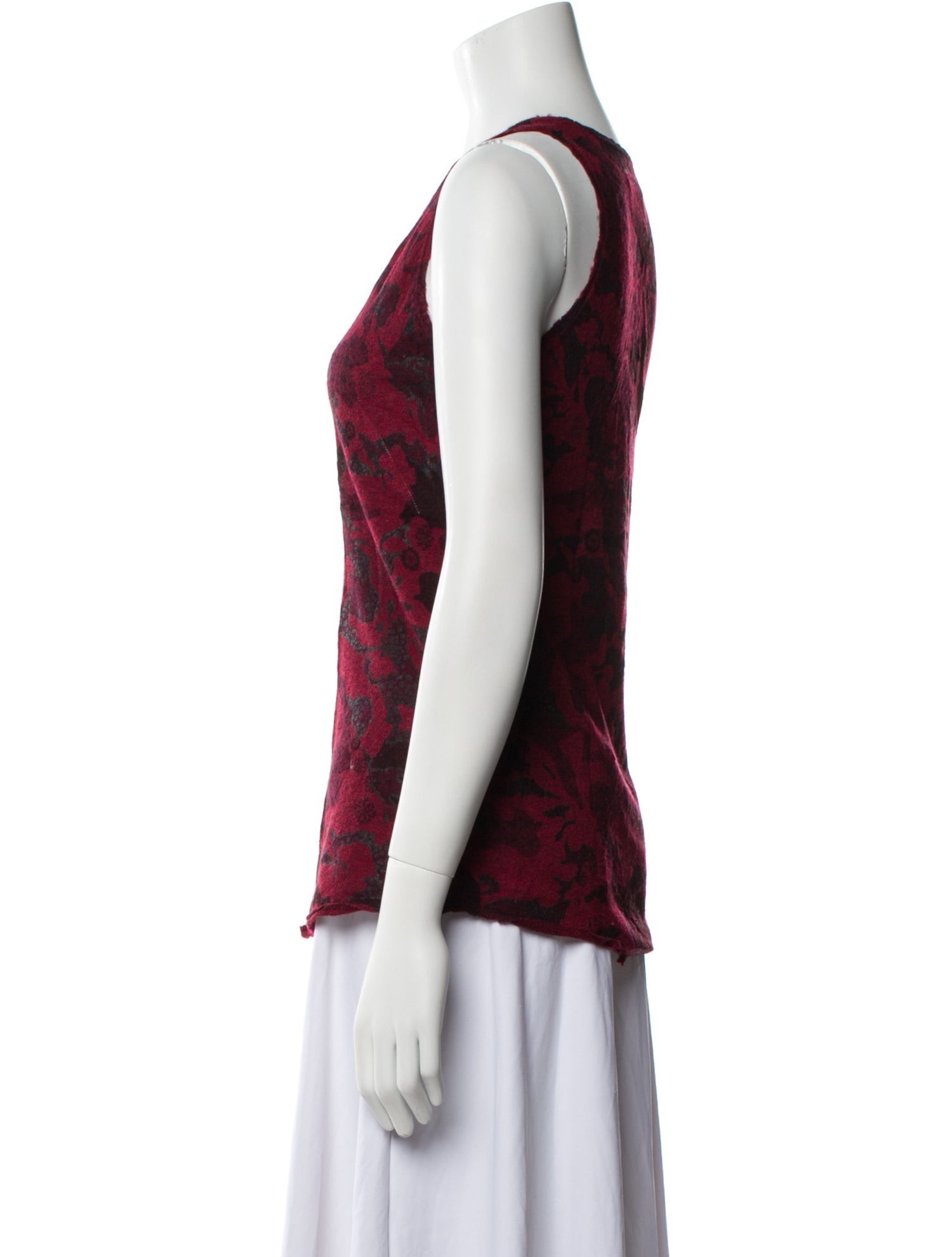 Zadig & Voltaire Printed Scoop Neck Top