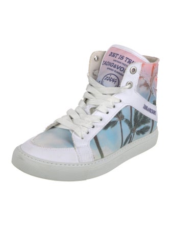 Zadig & Voltaire Canvas Printed Sneakers