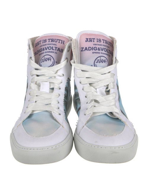 Zadig & Voltaire Canvas Printed Sneakers