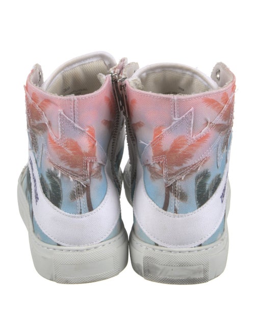 Zadig & Voltaire Canvas Printed Sneakers