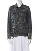 Zadig & Voltaire Camouflage Print Denim Jacket