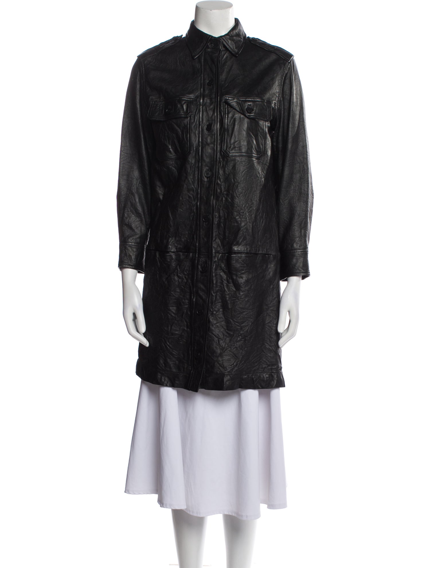 Zadig & Voltaire Leather Coat