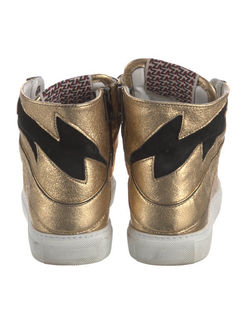 Zadig & Voltaire Leather Graphic Print Sneakers