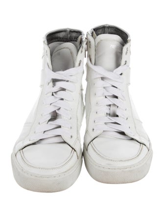 Zadig & Voltaire Leather Wedge Sneakers